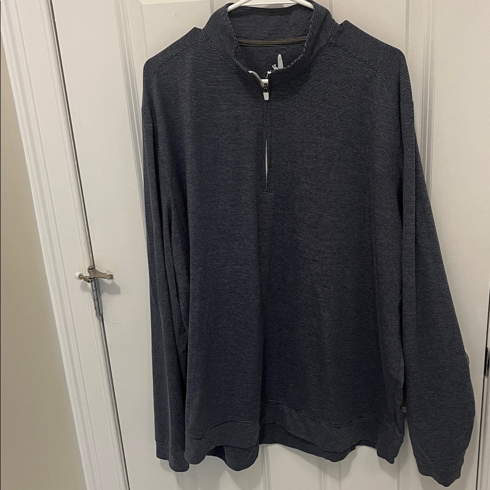 johnnie-O striped 1/4 zip Sweater